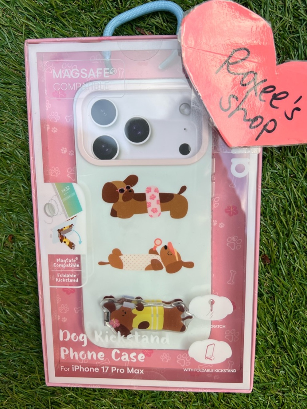 Dachshund Doxie iPhone 17 PRO MAX Case w/Dog Kickstand